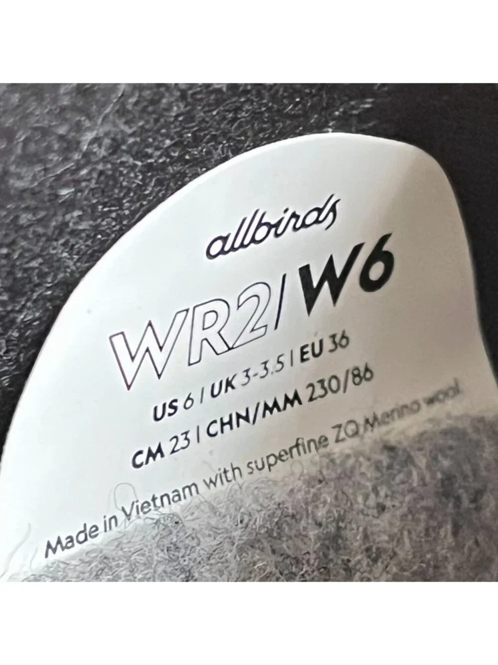 Allbirds Wool Runner 2 Womens Size 6 Blue Athletic Running Shoes Sneakers